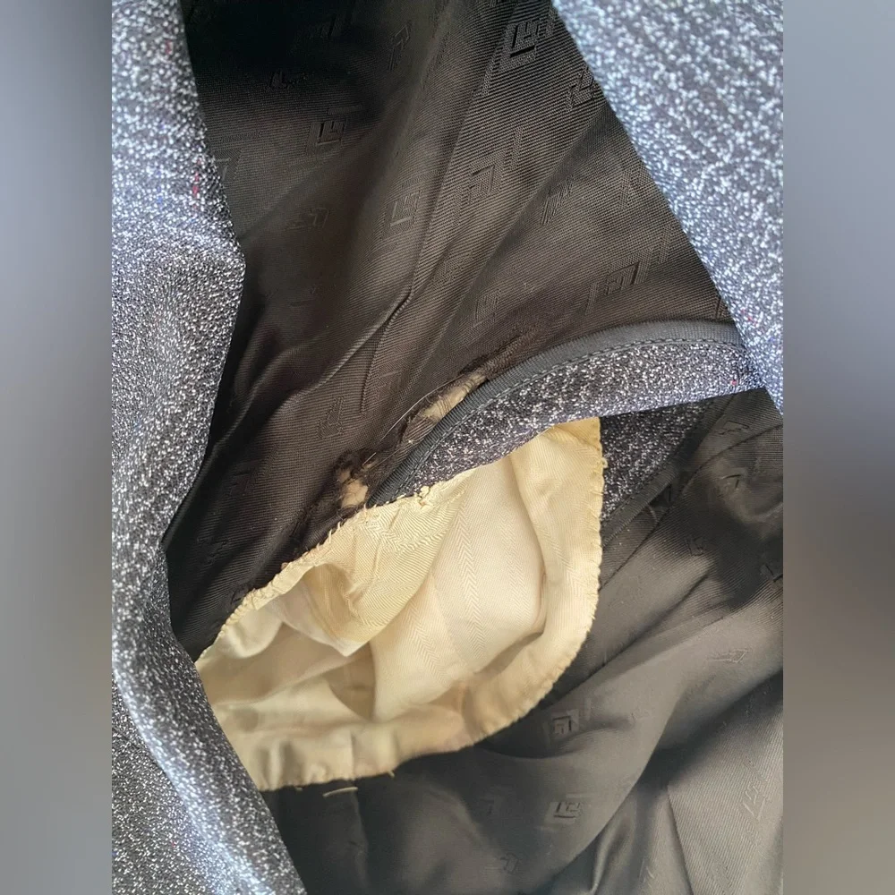 1930s Union Made Strictly Custom Tailoring Dark Grey Men's Blazer Mob Clean Cut - Picture 6 of 12